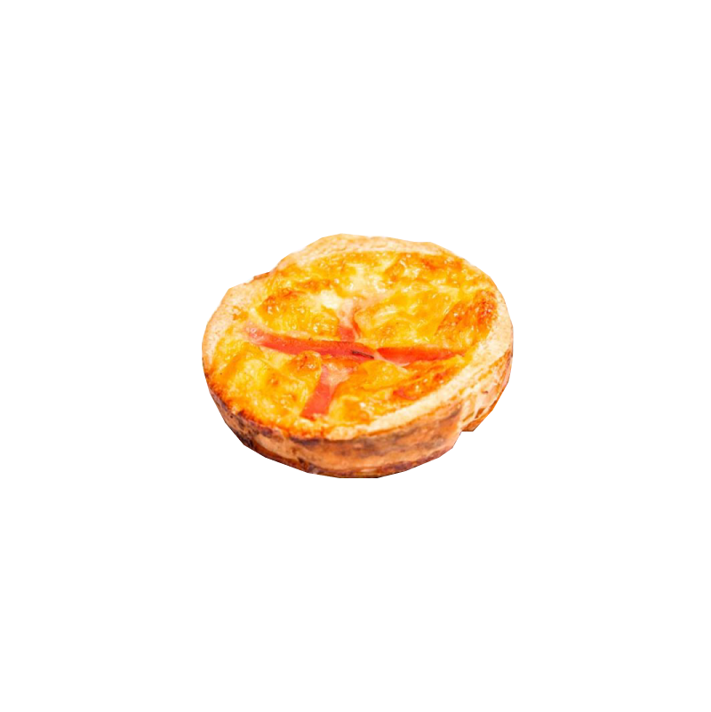 Quiché individual de bacon y queso artesanal