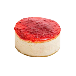 Pastel de queso y frambuesa artesanal