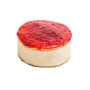 Pastel de queso y frambuesa artesanal