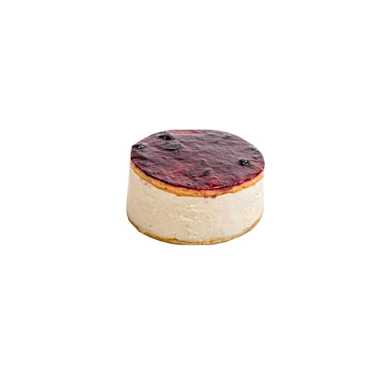 Pastel de queso y arándanos artesanal