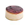 Pastel de queso y arándanos artesanal